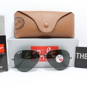NEW!! RAY-BAN RB 3025 004/58 POLARIZED GUNMETAL